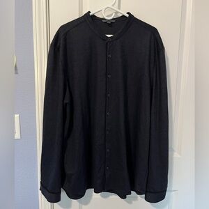 John Varvatos Fulton Regular Fit Wool Blend Button-Up Shirt Size XXL